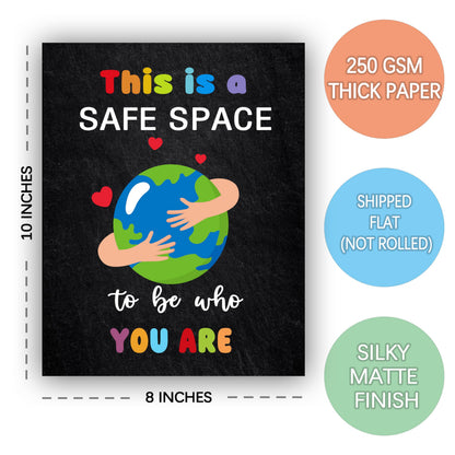 KDMAZH Kindness Diversity Posters - 6 Diversity Decorations for Elementary Classroom Decor, 8x10Inch, Unframed