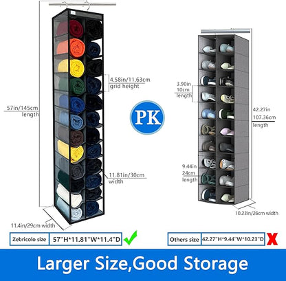 Closet Organization, 24 Section, Hanging Closet Organizer, Space Saving
