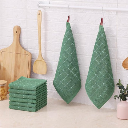 Mordimy 100% Cotton Terrycloth Kitchen Towels and Dishcloths Sets, Soft and