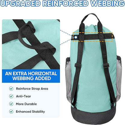 BALEINE 150L Laundry Bag Backpack, 900D Oxford Fabric Large Travel Laundry Bags
