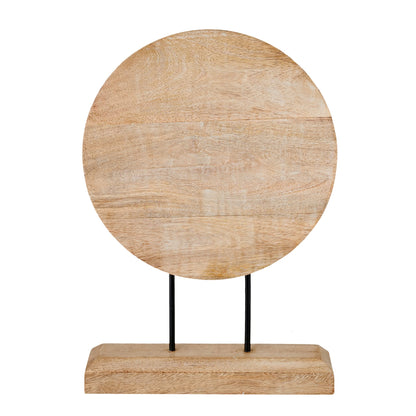Eximious India Wooden Decorative Sculpture Stand, Modern Tabletop Home Decor Accent, Farmhouse Shelf Decor for Living Room, Entryway, Console Table, Coffee Table & Office 10" x 14", (Design 1)
