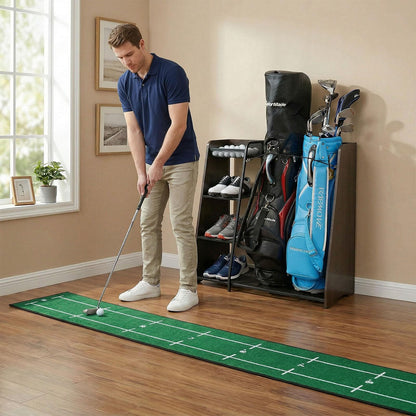 Ponsonbay Golf Bag Storage Organizer for Garage Holds 2 Golf Bags