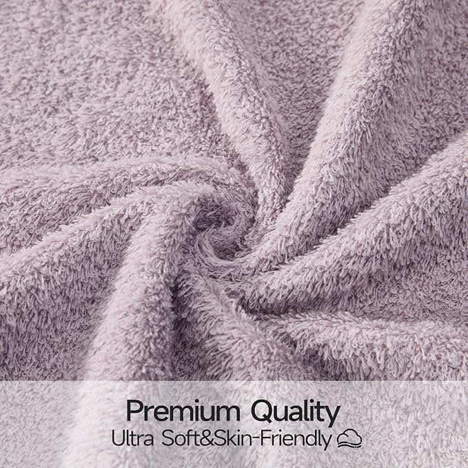 REDKISS 4-Pack Luxury Hand Towels, 16x32 Inch 450 GSM 100% Cotton, Super Soft