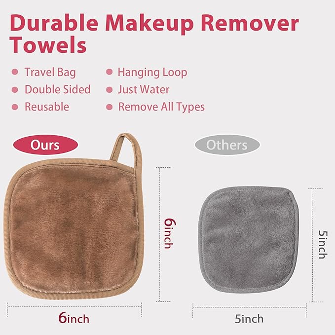 Makeup Remover Cloth, Makeup Remover Pads Microfiber Face Washcloth