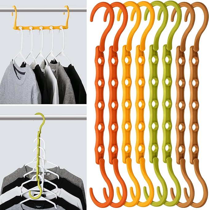 Mr. Pen- Space Saving Hangers for Clothes, Autumn Colors, Plastic Multi Clothes