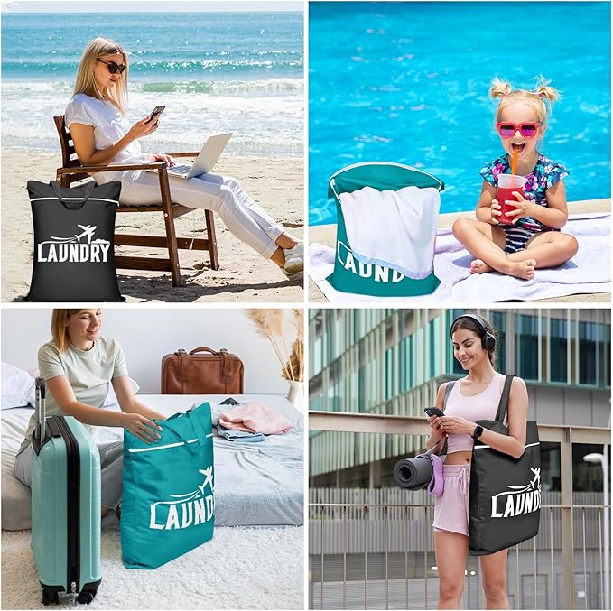 2 Pcs Large Travel Laundry Bag