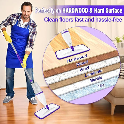 Spray Mops for Hardwood Floor Cleaning: EXEGO Wet Mops
