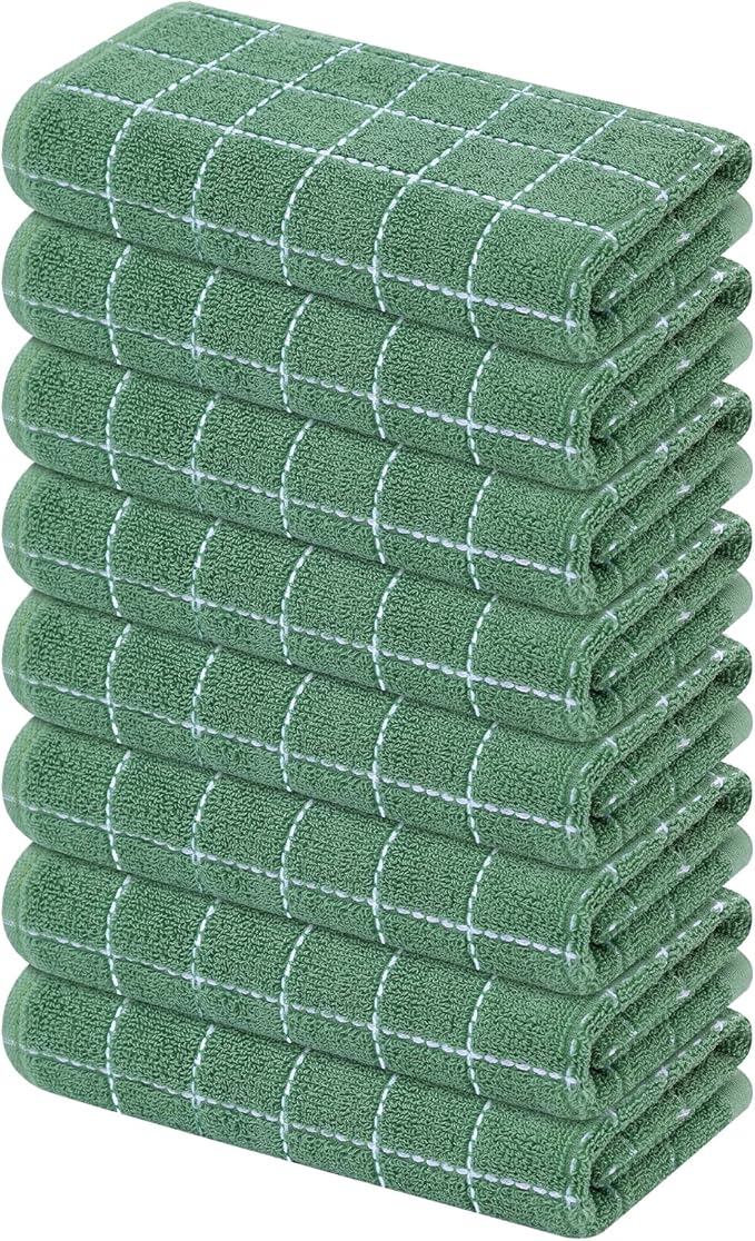 Mordimy 100% Cotton Terry Cloth Kitchen Towels, Super Soft and Absorbent Dish