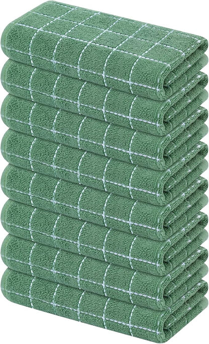 Mordimy 100% Cotton Terry Cloth Kitchen Towels, Super Soft and Absorbent Dish