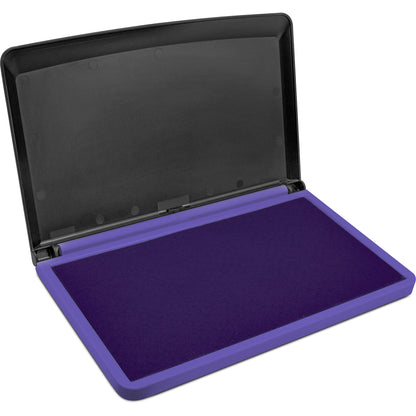 MaxMark Large Premium Purple Ink Stamp Pad - 3.5" x 6.25" - Quality Felt Pad