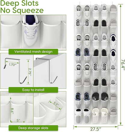 Unjumbly Over the Door Shoe Organizer