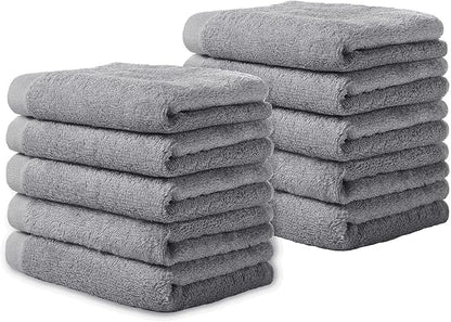 Yoofoss Luxury Washcloths Towel Set 10 Pack Baby Wash Cloth