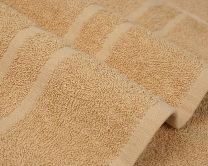 Basic Medium Bath Towels 24x48 Inches – Pack of 6 – Beige Color – Soft and