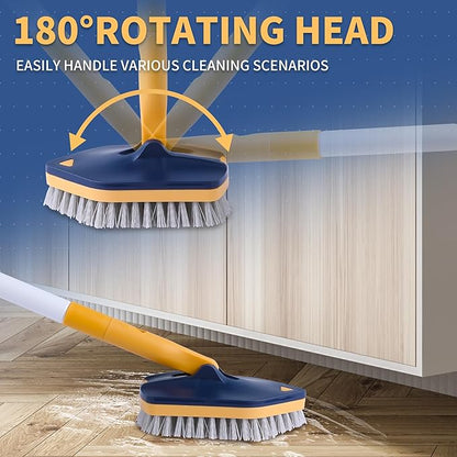 BOOMJOY Tub Scrubber with Long Handle, No Scratch Shower Cleaning Brush