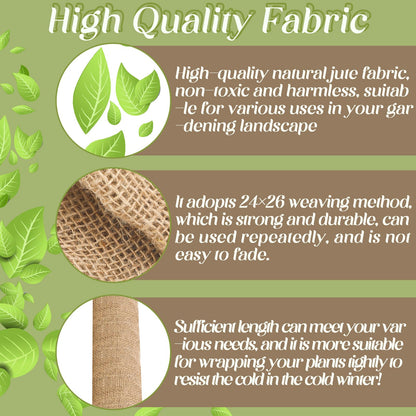 Buryeah 80 Inch x 33 ft Burlap Fabrics Roll Natural Burlap Garden Multipurpose Weed Barrier Garden Landscape Blankets Cloth Weed Barrier Fabric Jute for Outdoor Home Craft Shrubs Party Decor