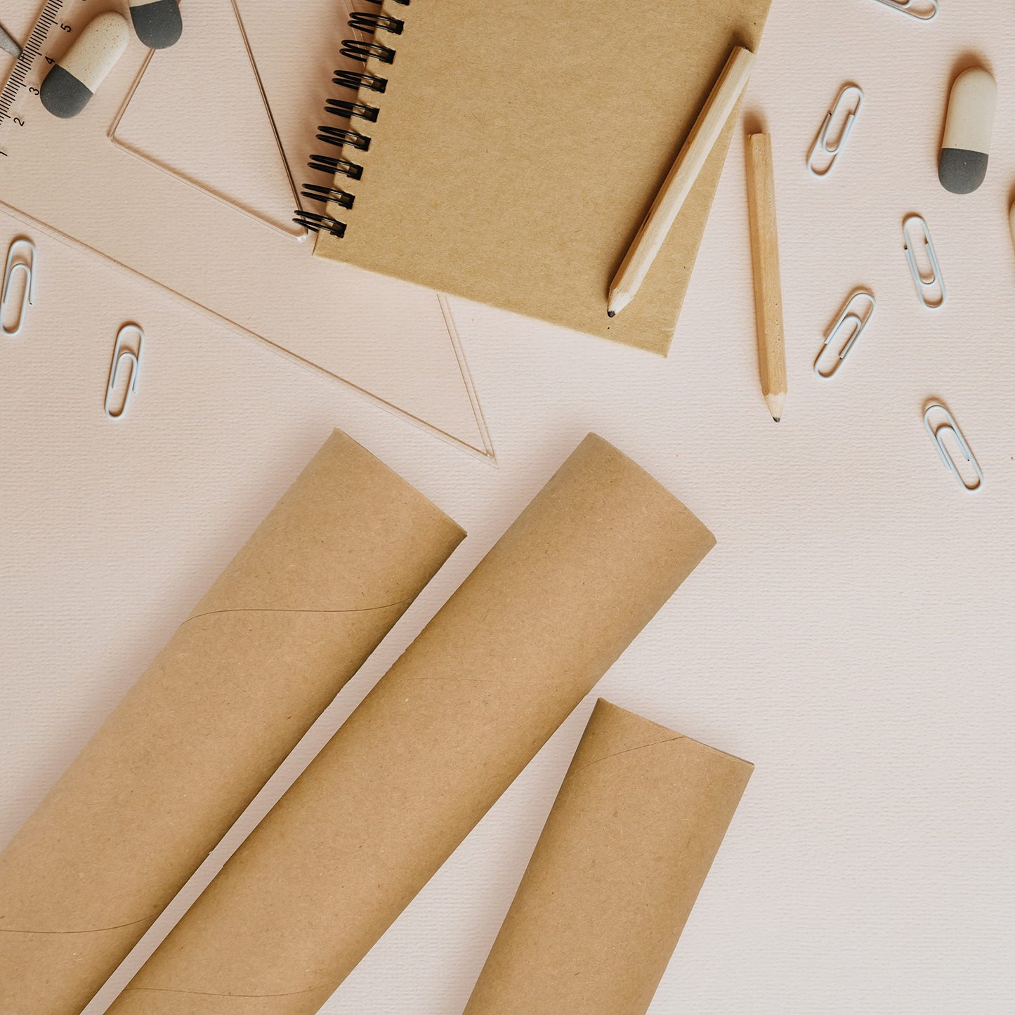 MagicWater Supply Mailing Tube - 3 in x 24 in - Kraft - 2 Pack - for Shipping and Storage of Posters, Arts, Crafts, and Documents