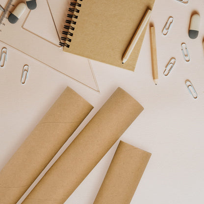 MagicWater Supply Mailing Tube - 3 in x 24 in - Kraft - 2 Pack - for Shipping and Storage of Posters, Arts, Crafts, and Documents