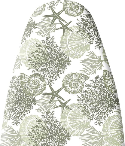 Extra Thick Ironing Board Cover and Pad, Coastal Summer Beach Coral Starfish