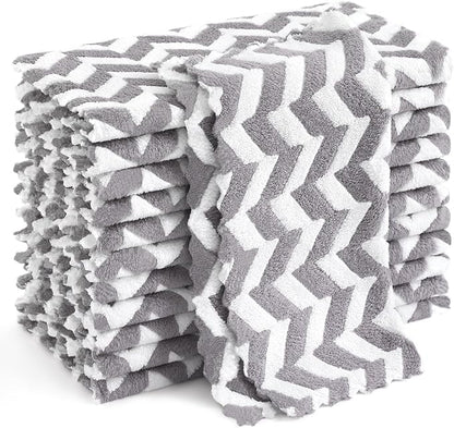 Homaxy 12 Pack Kitchen Dish Cloths, Ultra Soft and Absorbent Dish Towels