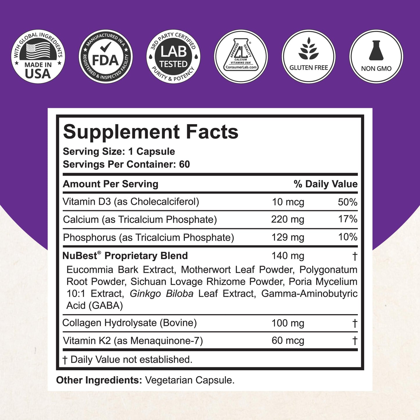 NuBest Tall 10+ - Advanced Bone Strength Formula - Supports Immunity, Healthy Development & Optimal Wellness - for Children (10+) & Teens Who Drink Milk Daily - Pack 2 | 2 Months Supply