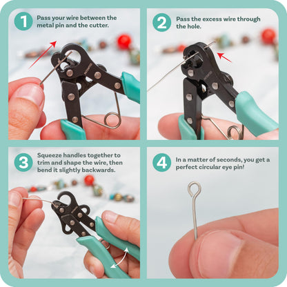 The Beadsmith Vintaj One Step Looper – Create and Trim Consistent 1.5 mm Loops for Jewelry Making, Use With 24-18g Craft Wire