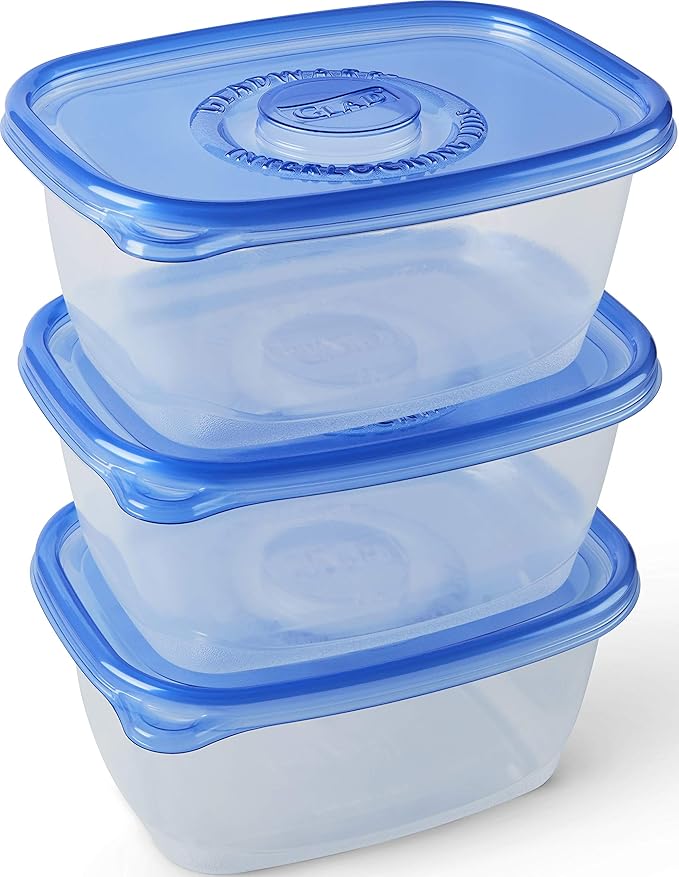 Glad GladWare Deep Dish Food Storage Containers, Large Rectangle