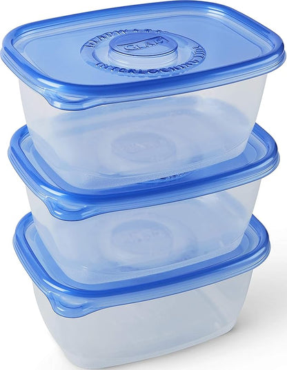 Glad GladWare Deep Dish Food Storage Containers, Large Rectangle