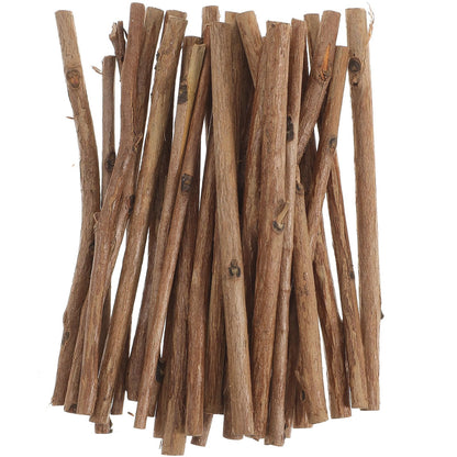 Tinksky 10CM Long 0.3-0.5CM in Diameter Wood Log Sticks for DIY Crafts Photo Props 100pcs (Wood Color)