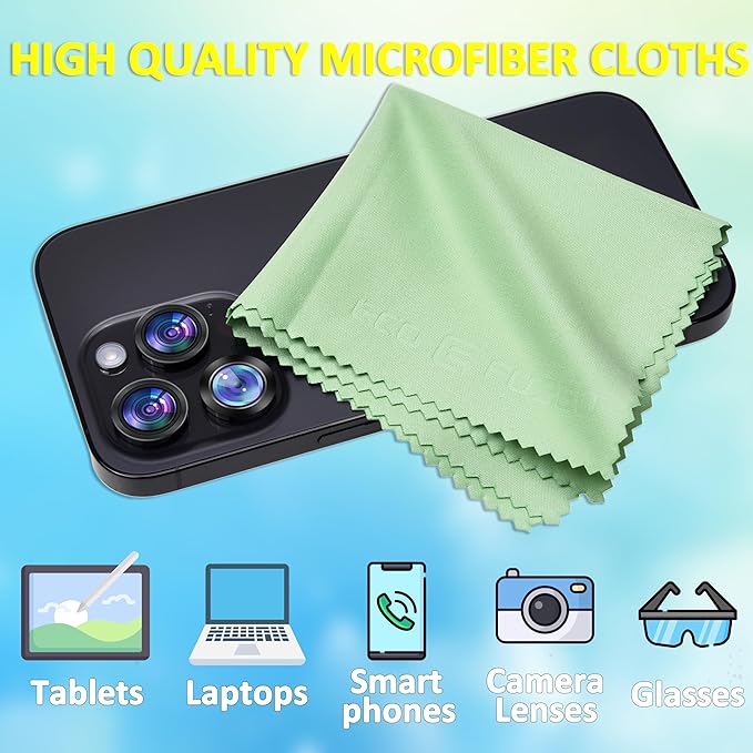 Eco-Fused Microfiber Cleaning Cloths
