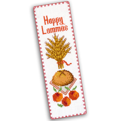 Povitrulya Counted Cross Stitch Kit “Lammas/Lughnasadh“ – DIY Bookmark Embroidery Set for Adults & Beginners, First Harvest Pagan Celtic Rustic Seasonal Autumn Gift