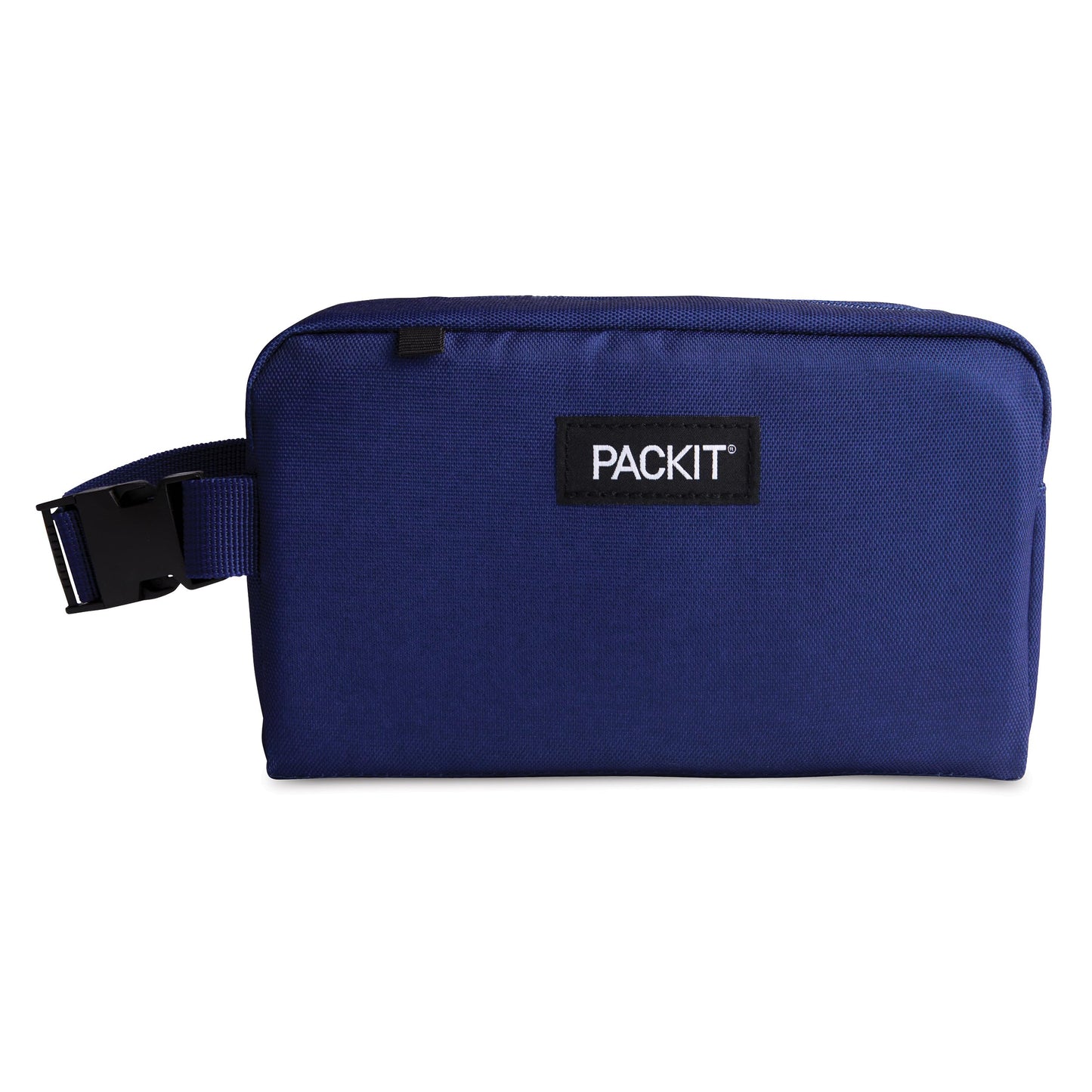PackIt® Freezable Snack Box, Checked Out, Built with ECOFREEZE Technology, Collapsible, Reusable, Zip Closure with Buckle Handle, Designed For Work Snacks, Fresh Snacks On the Go, Adults, and All Ages