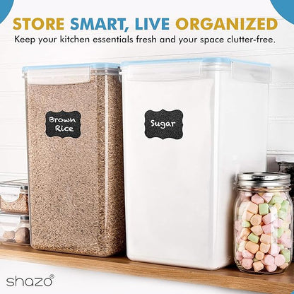 Shazo 2 PC Extra Large Bulk Food Storage Containers