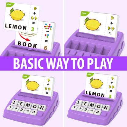 Yolscue Montessori Matching Letter Games,Educational Toys for 3-8 Year Olds Boys Girls,Alphabet Learning Toys for Kids Ages 3-8 Years,Birthday Party Gifts for 3-8 Year Olds Boys Girls(Purple)