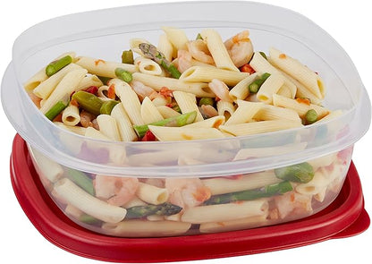Rubbermaid Easy Find Lids Food Storage Container, 9 Cup, Racer Red