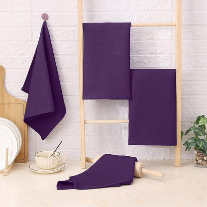 Homaxy 100% Cotton Waffle Weave Kitchen Towels