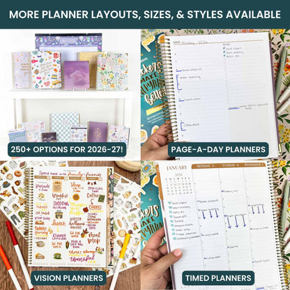 bloom daily planners 2026-2027 Planner - Academic Year (July 2026 - July 2027) Monthly & Weekly Soft Cover Planner for Women - 13 Month Inspirational Agenda Book with Stickers - 5.5" x 8.25" - Bows
