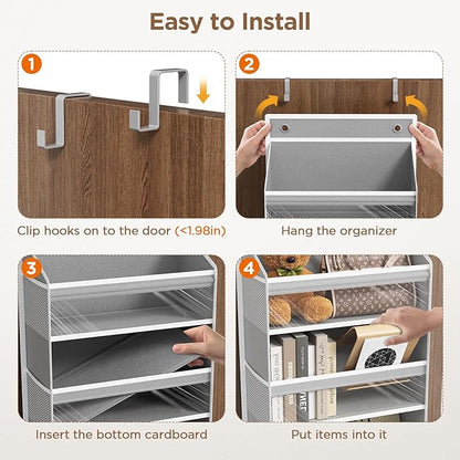 Over The Door Organizer, 6 Shelf Door Hanging Organizers