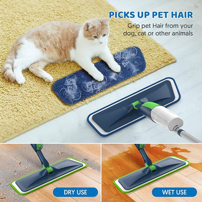 Spray Wet Mops for Hardwood Floor Cleaning: MEXERRIS Floor Mop