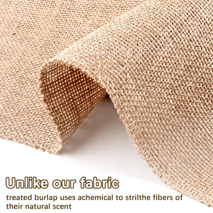12 Pcs 20 x 20'' Burlap Squares Multipurpose Natural Burlap Fabric - for Decorations, Crafts, Home, Weddings, Table Linens, Landscaping, Plants & Tree Covering