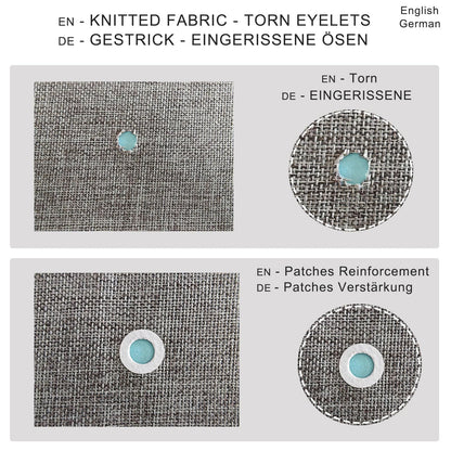 HX AURIZE Iron-On Fabric Reinforcement Patches, 100 Pcs No-Sew Interfacing Stabilizer Dots for Snaps & Grommets, Anti-Tear Cotton Rounds for Knit Repair (Diameter: 1.4 in 30 mm)
