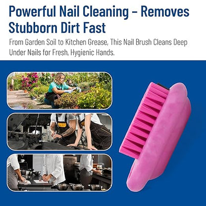 SPARTA Nail Scrub Brush Commercial-Grade, Heavy-Duty Hand and Fingernail Brush