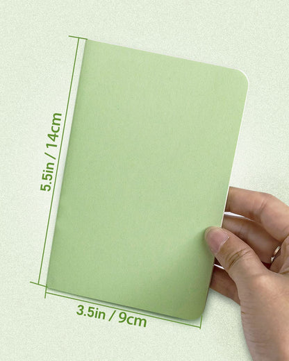 Gwybkq Small Blank Notepads Bulk 60 Pack Mini Pocket Notebooks Journal Set Colorful Cover Notebooks for Kids 3.5 x 5.5 Inches, 30 Sheets/60 Pages
