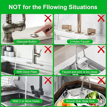 Gosmol Faucet mat for Kitchen Sink, Silicone & Stone Drying Mat for Kitchen Sink