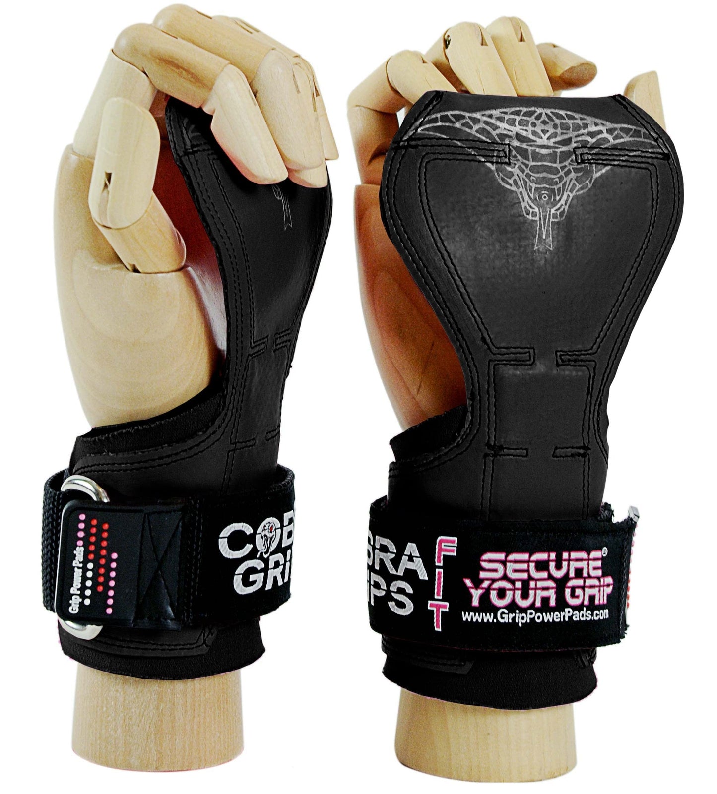 Cobra Grips PRO Weight Lifting Gloves Heavy Duty Straps Alternative Power Lifting Hooks for Deadlifts Adjustable Neoprene Padded Wrist Support Bodybuilding