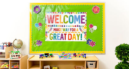 Sproutbrite 2 Educational Posters & Charts - 13.5" x 39" Welcome Banner & Teacher Posters - Bulletin Board and Wall Decor for Pre, Elementary and Middle School - Creates a Warm, Welcoming, and Inclusive Classroom Environment