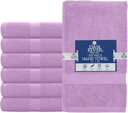 DAN RIVER 6-Pack Premium Hand Towels