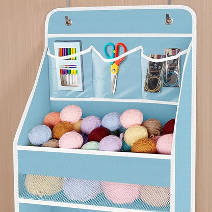 Univivi 6-Shelf Over Door Hanging Organizer Fabric Baby Door Storage