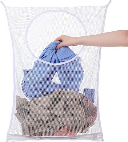 Hanging Laundry Hamper Bag, Breathable Mesh Laundry Hamper over the Door