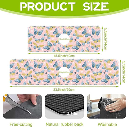 Kitchen Sink Splash Guard Faucet Mat Super Absorbent Fast Drying Mat Guard
