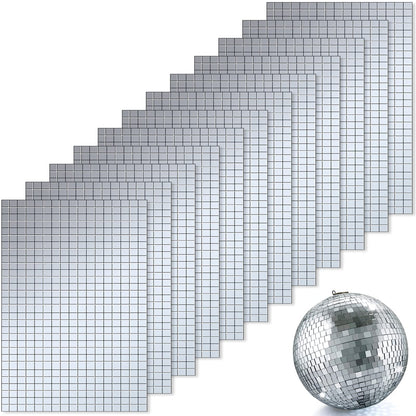 Self-Adhesive Disco Mirror Tiles Mosaic Tiles for DIY Craft Projects, 5 x 5 mm(Silver,7200 Pieces)